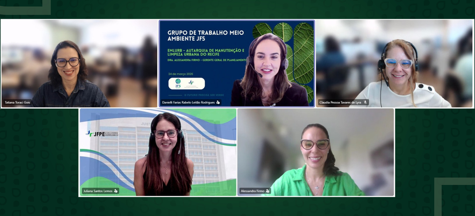 Acesse a notícia comleta: Semana da Pauta Verde: GT Ambiental/TRF5 promove reuniões com Seções Judiciárias da JF5 