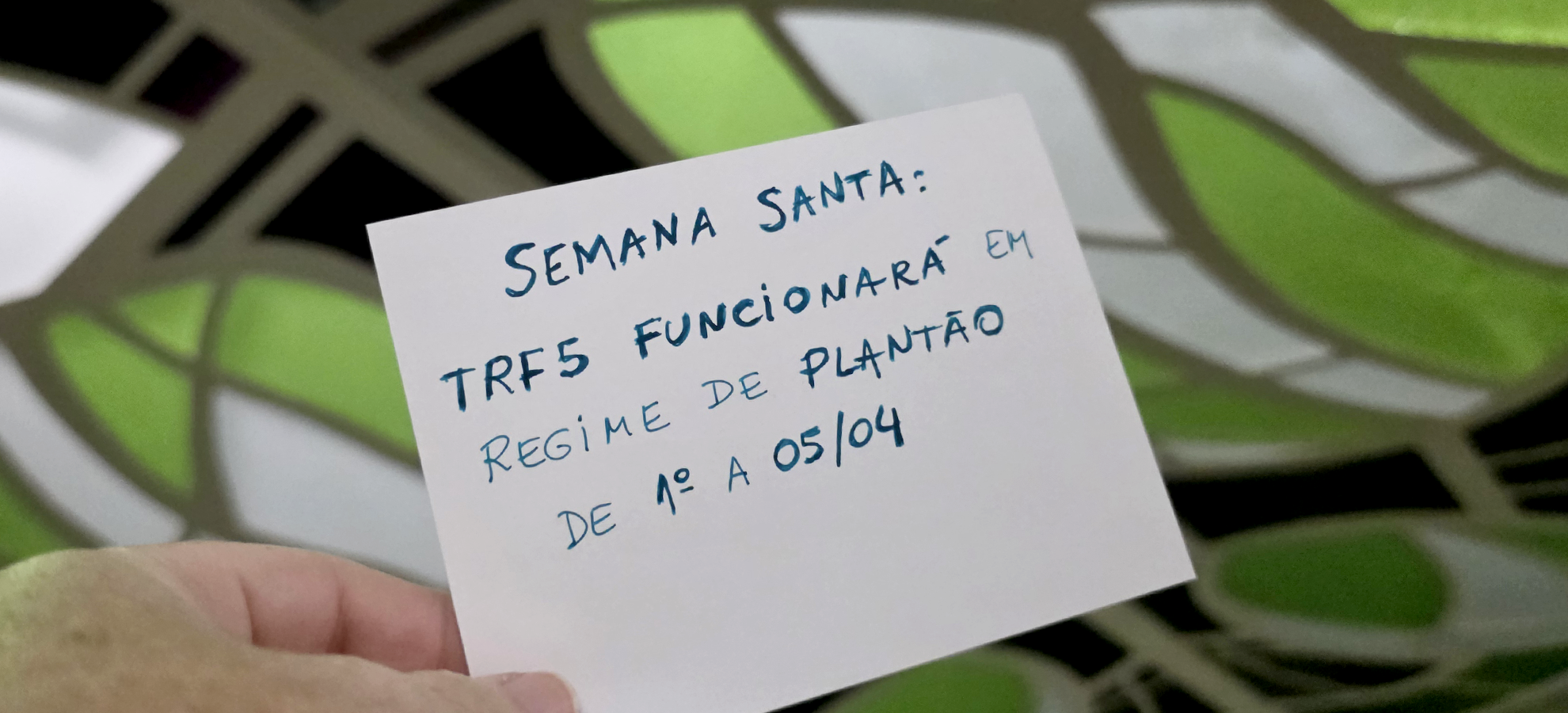 Acesse a notícia comleta: Semana Santa: TRF5 funcionará em regime de plantão de 1º a 05/04 