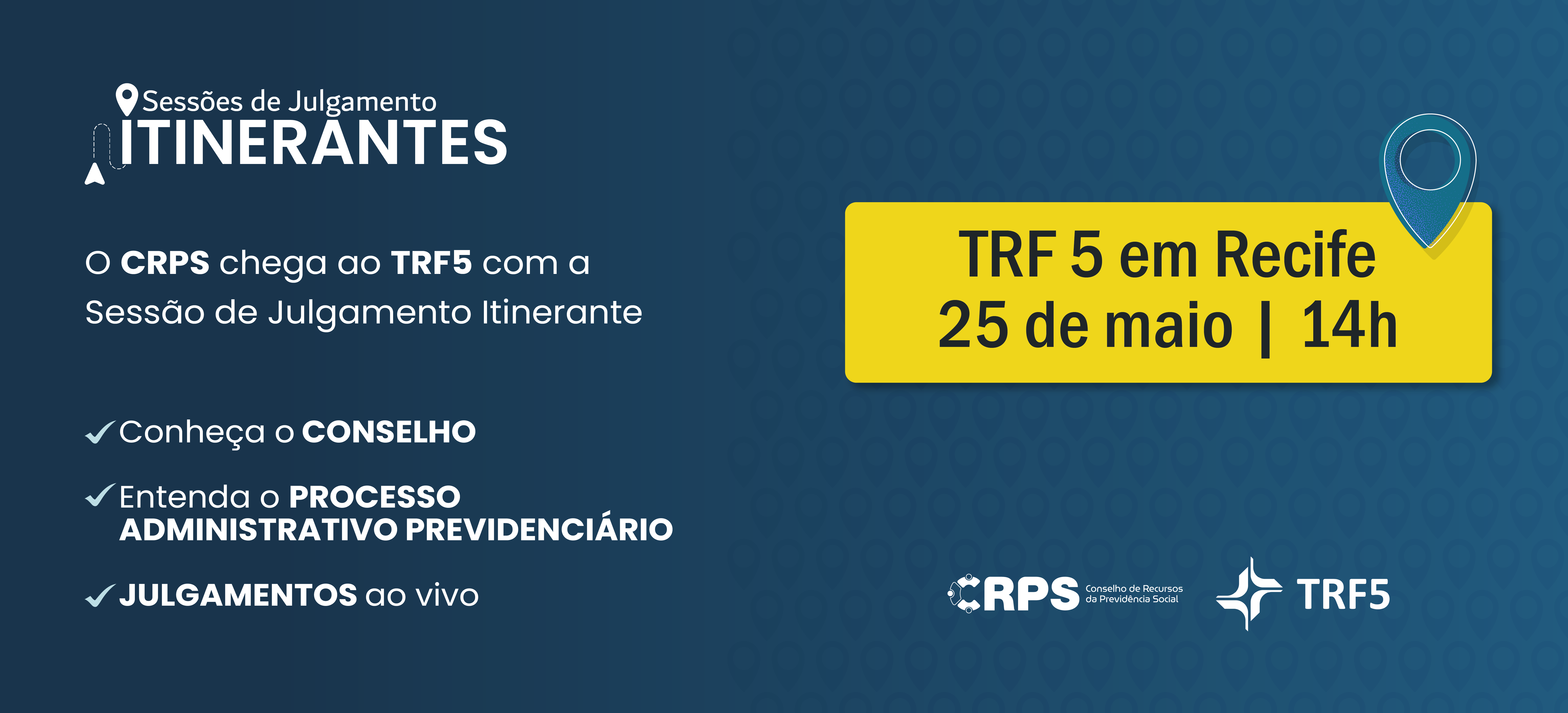 Acesse a notícia comleta: Conselho de Recursos da Previdência Social realiza Sessão de Julgamento Itinerante no TRF5 