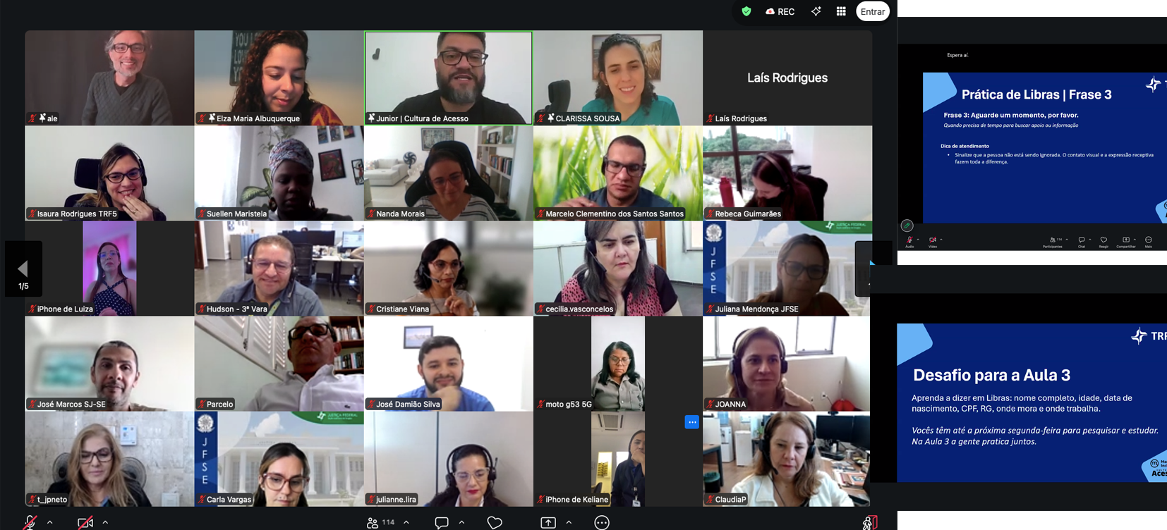 Acesse a notícia comleta: Curso de Libras e comunicação com a comunidade surda reúne mais de 100 participantes da JF5