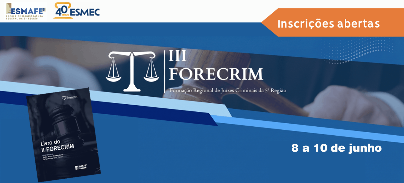 Acesse a notícia comleta: Abertura do III FORECRIM contará com palestra de Walter Nunes e lançamento de livro