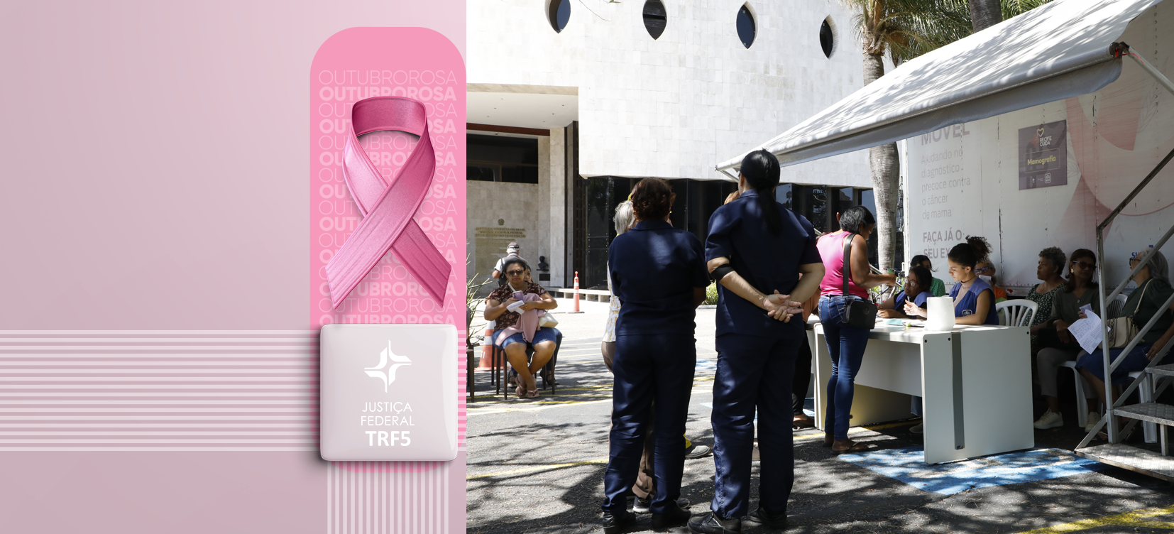 Acesse a notícia comleta: TRF5 disponibiliza mamógrafo móvel para exames gratuitos de câncer de mama 