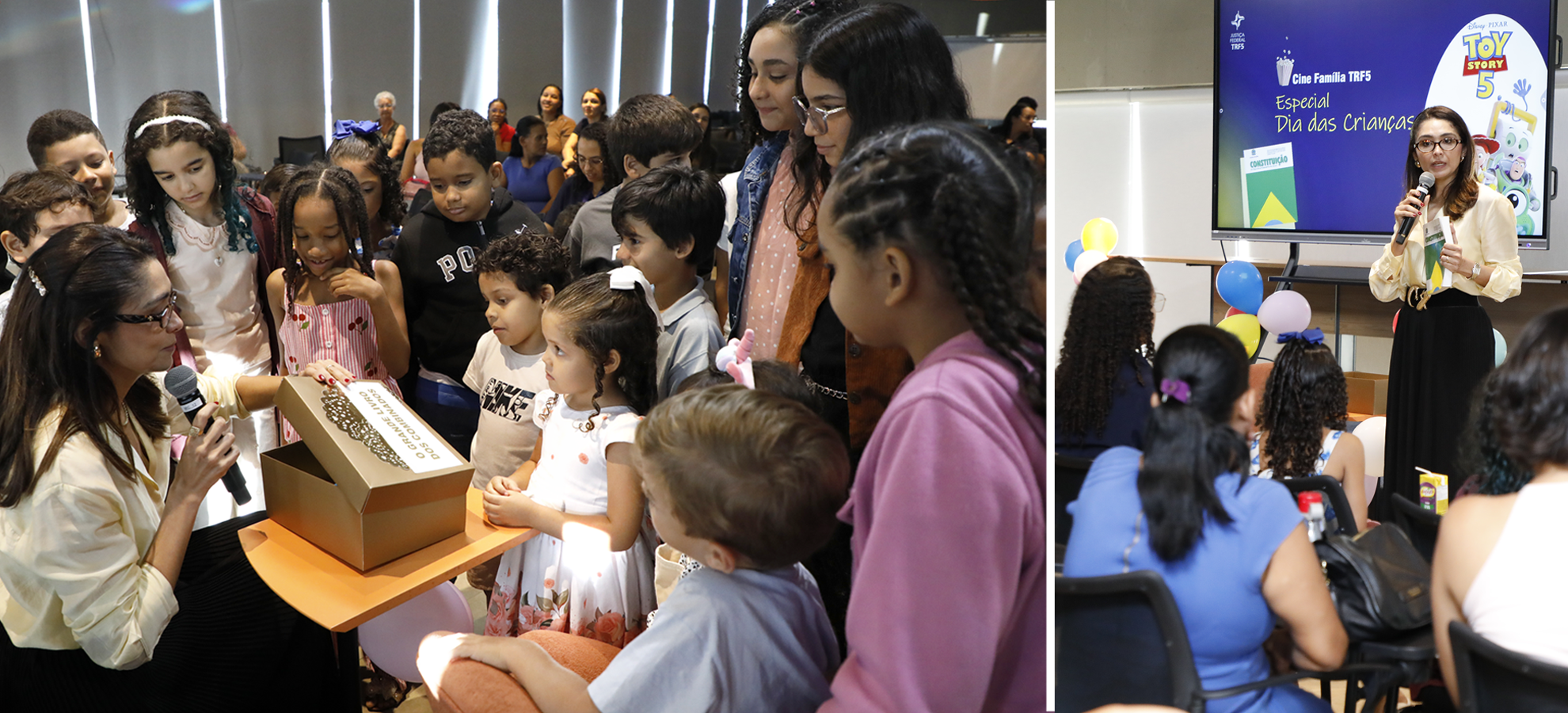 Acesse a notícia comleta: TRF5 realiza programação infantil com sessão de cinema e conversa sobre direitos das crianças 
